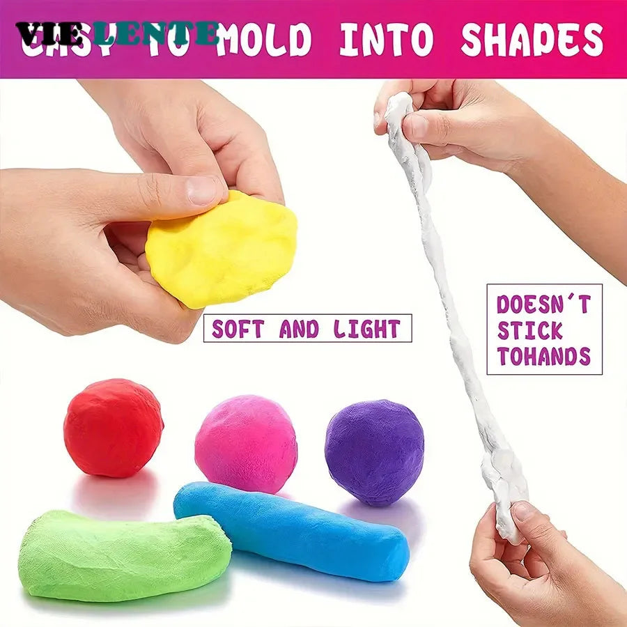36 Color Air-Dried Clay Set – Ultra-Light Plastic Clay with Carving Tools, DIY Crafts & Gifts for Children and Friends