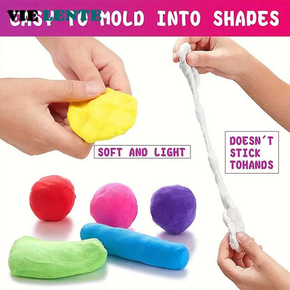 36 Color Air-Dried Clay Set – Ultra-Light Plastic Clay with Carving Tools, DIY Crafts & Gifts for Children and Friends