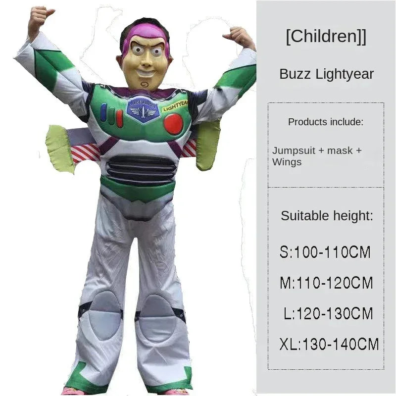 Woody Cowboy Cosplay Costume - Kids Cartoon Character Jumpsuit for Halloween & Parties