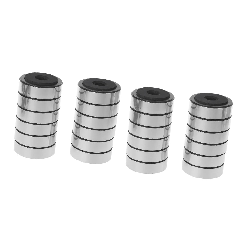 12PCS Bookshelf Speaker Shock Absorption Pads – Aluminum Alloy Damping Feet for Audio Stereo Speakers & Amplifiers