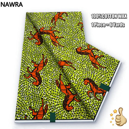 100% Cotton African Wax Print Fabric - High Quality Original Real Wax Ankara Batik Pagne Nigeria Style Sewing Fabric