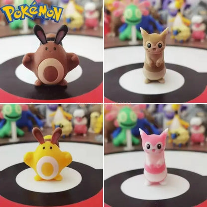 Pokemon Collectible Figures - 1:20 DIY 3D Printed Kawaii Cartoon Character Models & Kids Christmas Gift Toys