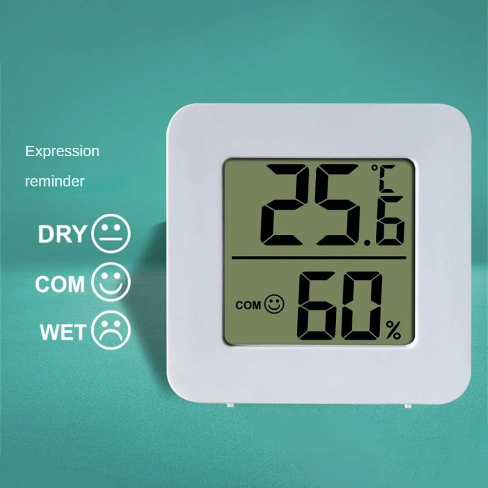 Mini Electronic Intelligent Humidity Thermometer Hygrometer - Digital Temperature Humidity Meter for Bedroom and Home Use