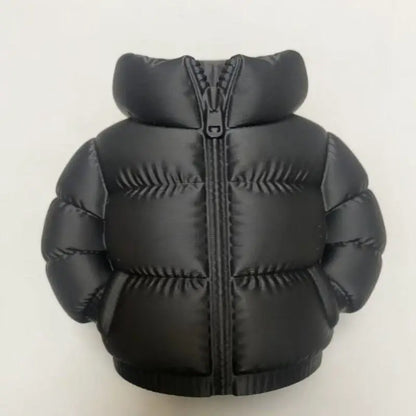 3D Puffer Jacket Pen Holder - Cute Creative Desk Organizer, Stand-Up Pen Pouch for Office & Home
