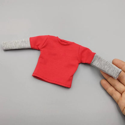 1/6 Scale Black T-Shirt for 12" (30cm) Action Figures — Male & Female DIY Model Accessories