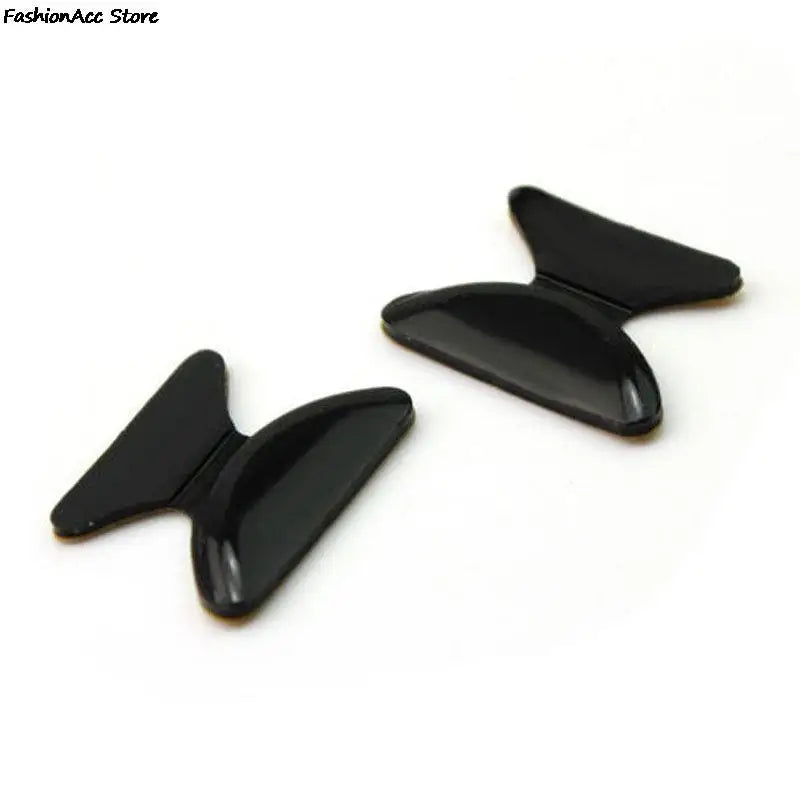 5 Pairs Adhesive Silicone Glasses Nose Pads - Non-Slip Clear & Black Thin Nosepads for Eyeglasses & Sunglasses