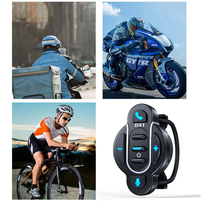 Universal Smart Bluetooth 5.4 Remote Control – Waterproof Wireless Media Controller for Helmet Earphone, Motorcycle & Bike Handlebar