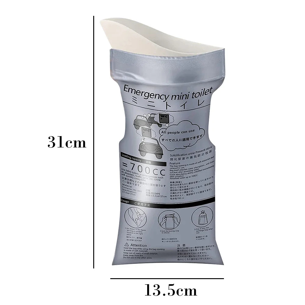Disposable Emergency Urine & Vomit Bags – Portable Travel Mini Toilet Bags for Men, Women & Baby – Outdoor Car Nausea & Urination Relief Bags