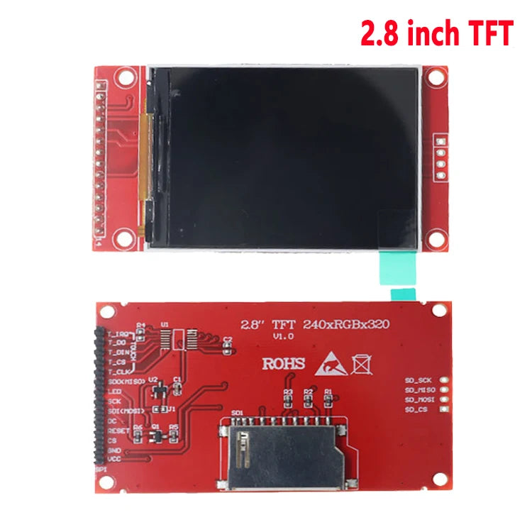 TFT LCD Display Module 0.96-2.8 Inch IPS SPI - ST7735 65K Full Color Screen for Arduino DIY Projects
