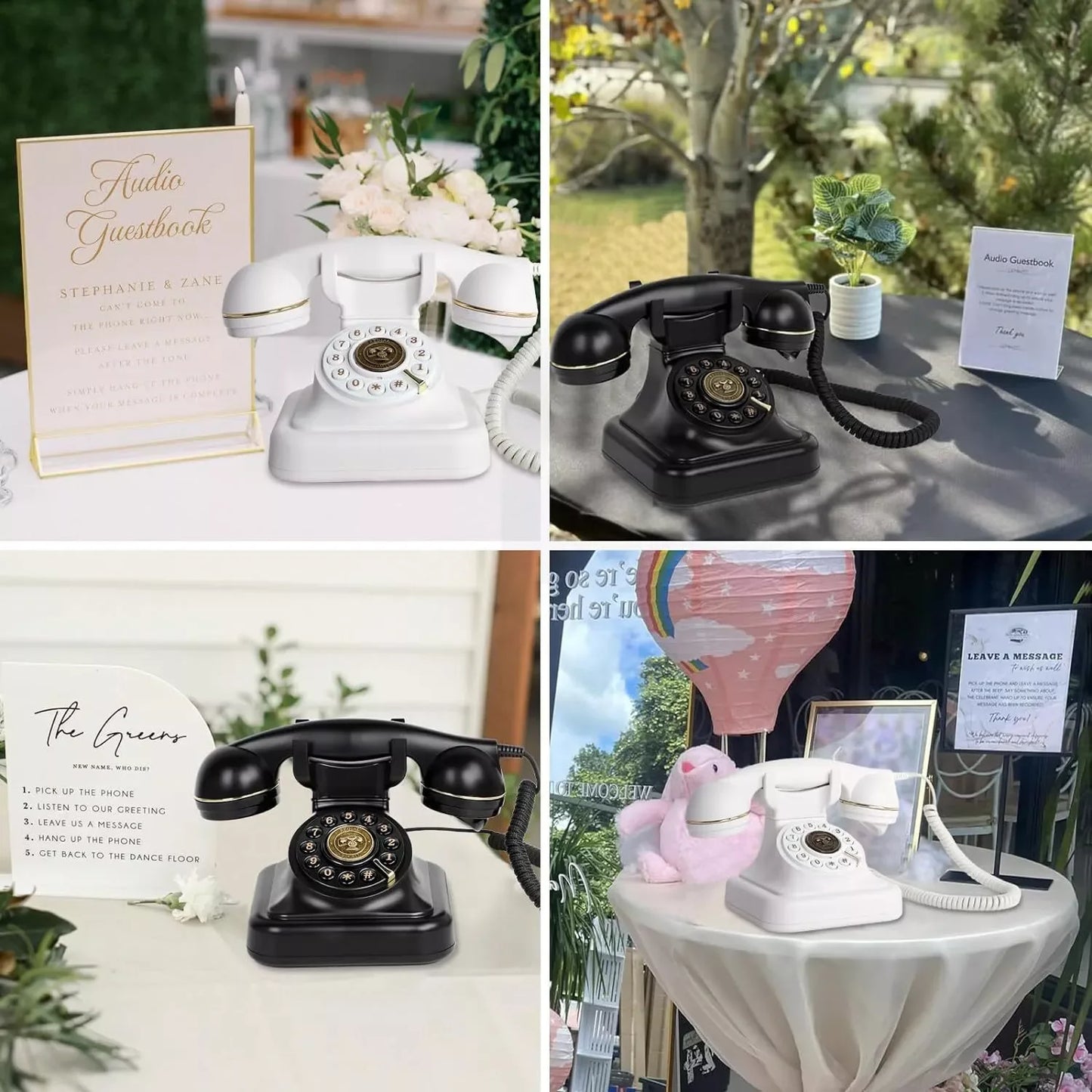 Audio Message Book – Wedding Guest Voice Blessing, Phone Check-In, Birthday Party & Celebration Voice Message Book