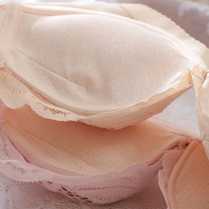 Midnite Star Extra Thick 6cm Gathered Bra – No Steel Ring, Soft and Sexy for Flat Chest or Small Chest