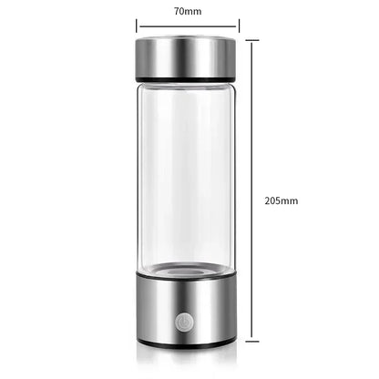 Hydrogen Oxygen Water Cup - H2 Inhalation Device with SPE PEM Dual Chamber Ionizer for Healthcare