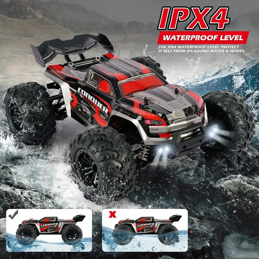 4WD Remote Control Car – Off-Road 4x4 RC High-Speed Buggy Truck, Brushless 50/80KM/H Drift Racing Toy for Kids & Adults