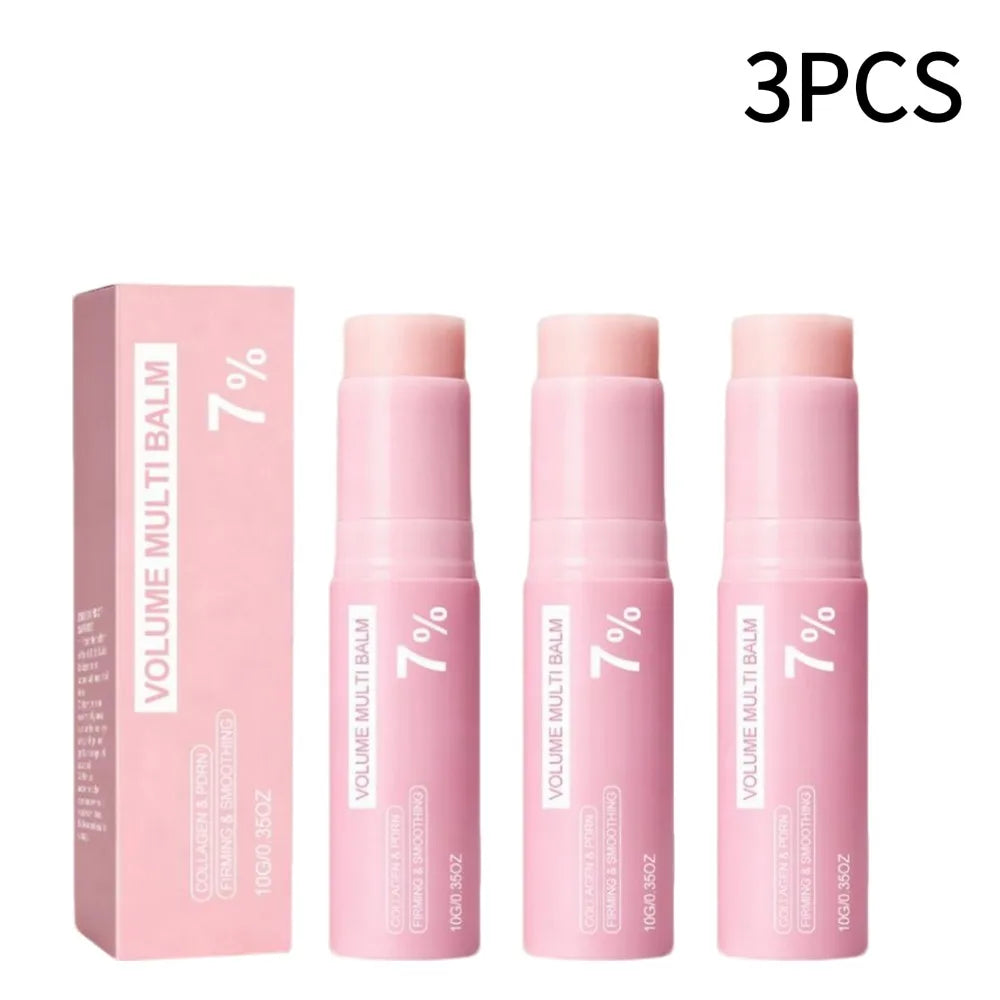 PDRN Pink Collagen Multi Balm Stick - Volufiline Facial, Eye, and Neck Moisturizer for Hydrated, Plump-Looking Skin