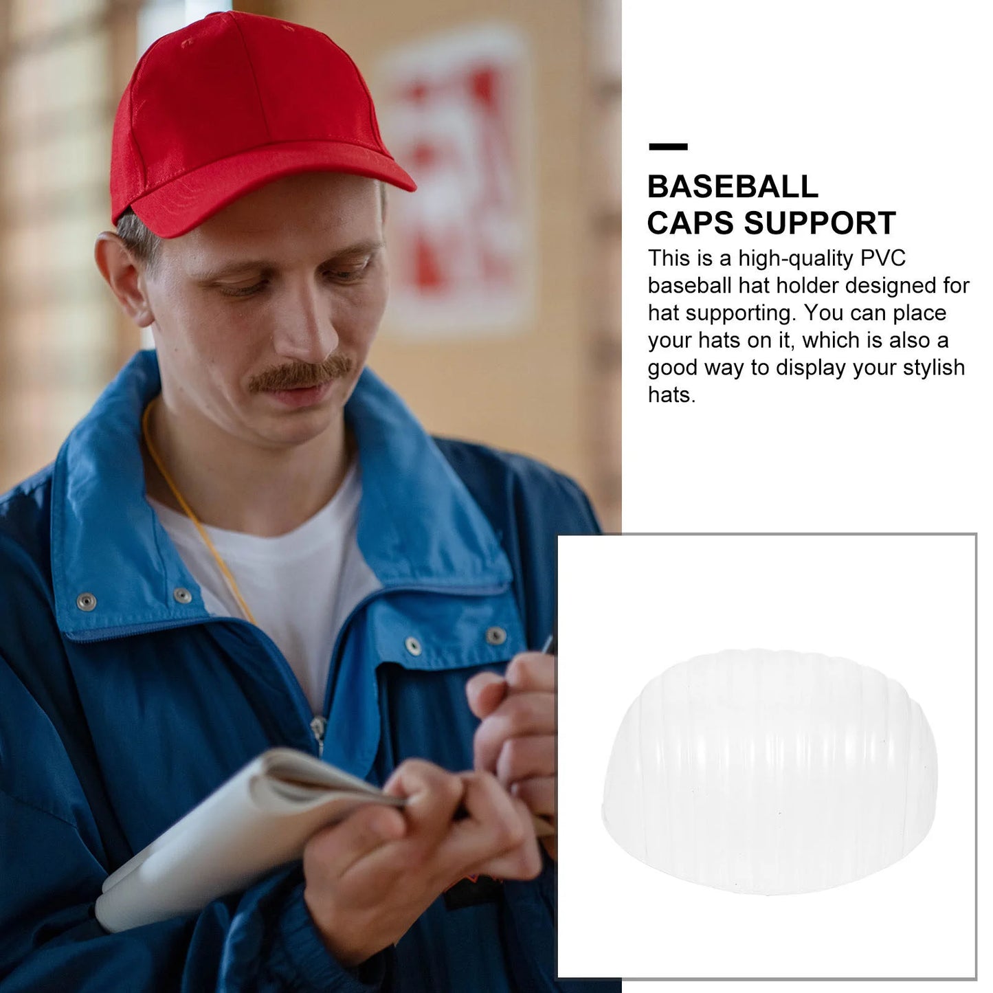 20PCS Baseball Cap Insert Holder – Universal PVC Inner Support Pad for Hat Crown Stability