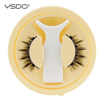 YSDO Magnetic Eyelashes – Reusable 3D Mink Winged False Lashes with Tweezer, No Glue Long-Lasting Makeup Lashes