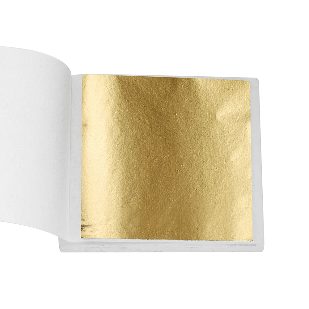 100-200 Sheets Imitation Gold Foil Paper – Gilding DIY Epoxy Resin Jewelry Making & Craft Decoration