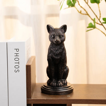 Retro Gothic Animal Candle Holders - Black Bat, Wolf, Leopard, Crow, Cat Designs for Halloween and Fun Home Decor