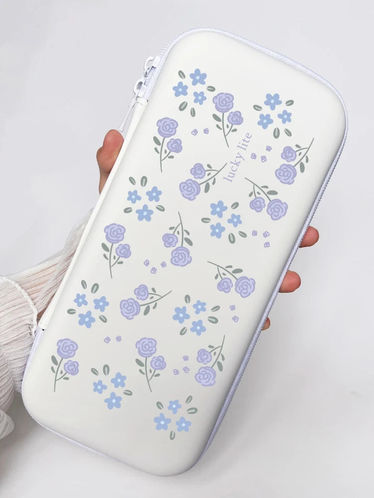Blossom Guard: Lucky Flower Protective Storage Bag for Nintendo Switch Lite - Portable Carrying Case with Console Cover & Protector