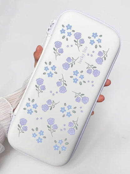 Blossom Guard: Lucky Flower Protective Storage Bag for Nintendo Switch Lite - Portable Carrying Case with Console Cover & Protector
