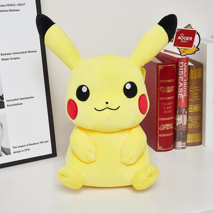 Kawaii Large Pikachu Stuffed Toy – High-Quality Pokémon Plush Doll with Gengar Peluche Pillow, Perfect Xmas Gift for Kids and Friends