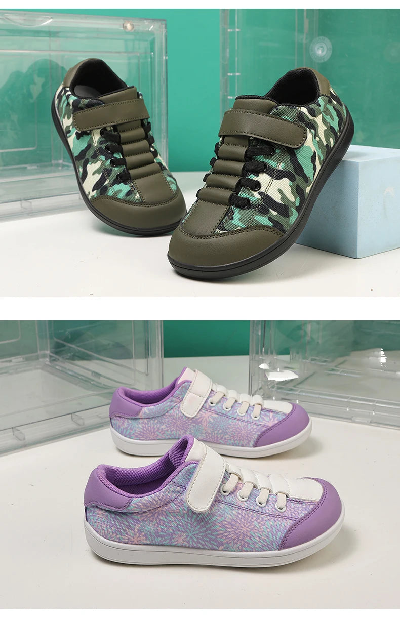 Children's Wide Barefoot Shoes – Anti-Slip Sports & Casual Shoes for Boys and Girls