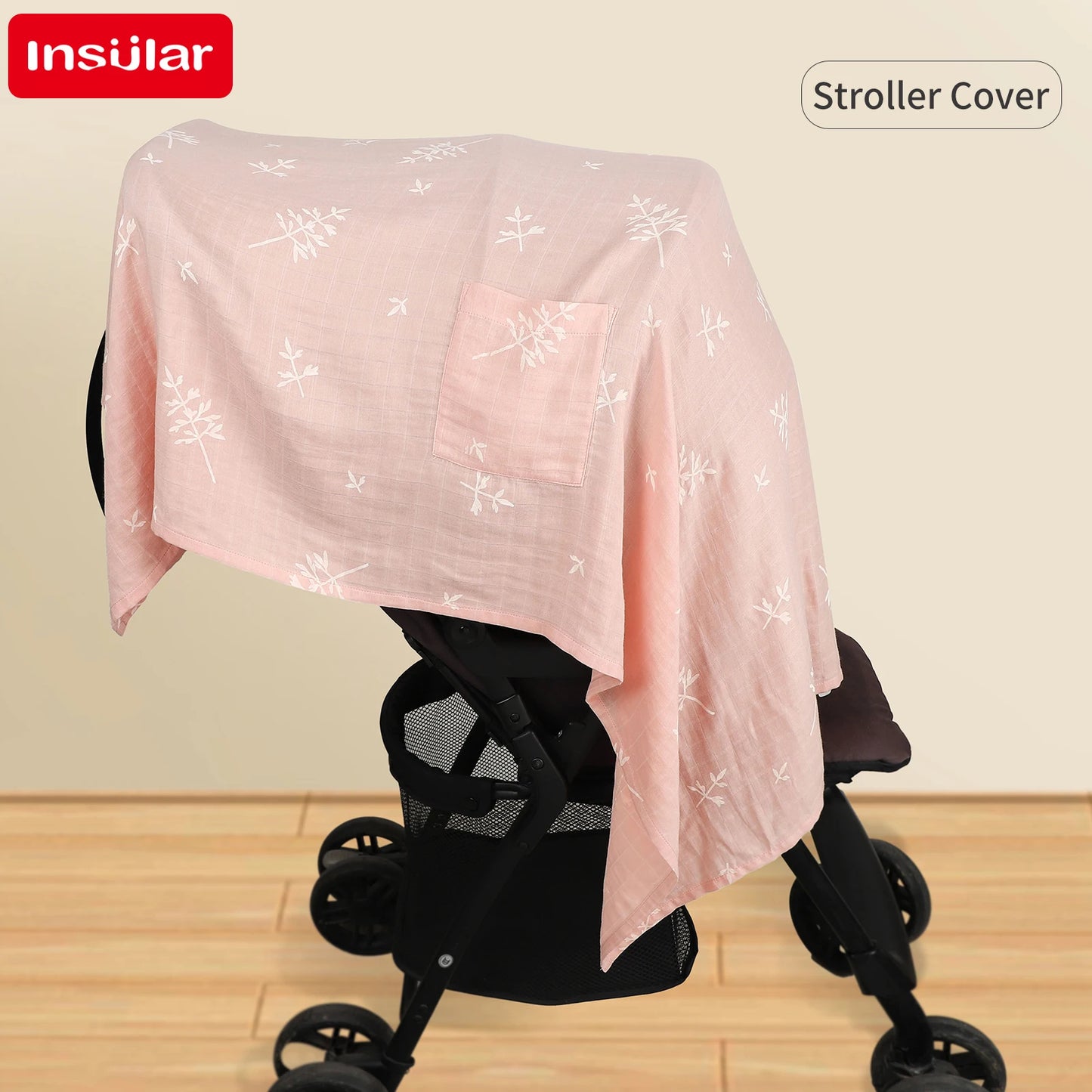 Breastfeeding Nursing Cover Shawl – Bamboo Cotton Baby Blanket Scarf for Privacy, Stroller & Pregnancy Protection Wrap