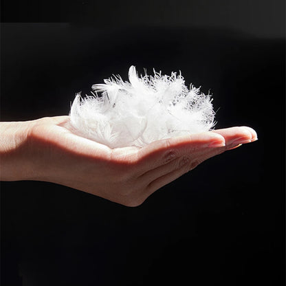100% White Goose Feather Pillow – Five-Star Hotel Quality, Orthopedic & Memory Support, Single Size for Healthy Sleep