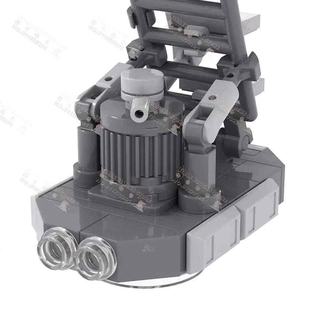 Sci-Fi Starship Building Blocks – DIY Bacta Tank, Cannon & Boarding Stair Brick Set for Kids