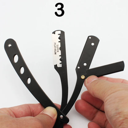 ZqZq 10 Shaving Blades – Straight Edge Razor for Haircut, Beard, Eyebrow Shaving & Manual Depilation