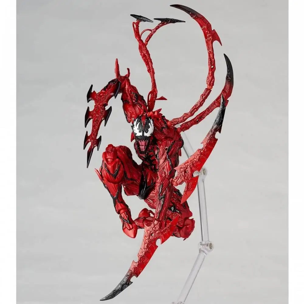 AMAZING YAMAGUCHI Carnage & Venom Action Figure – Marvel Legends Spider-Man Statue with Joint Mobility & Changeable Face, Kids Toy Gift