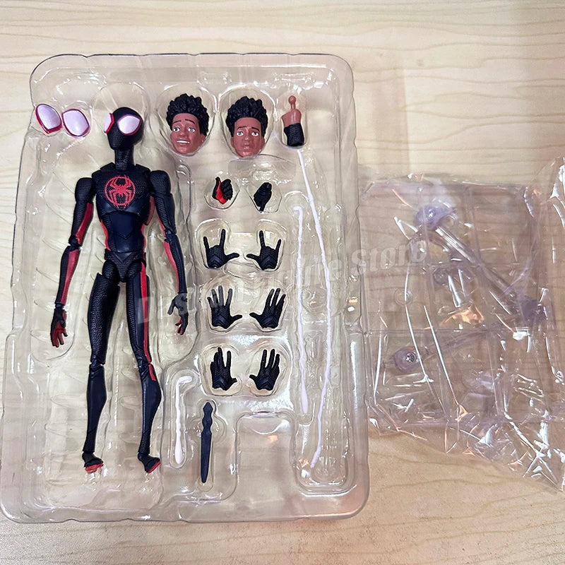 SHF Miles Morales Action Figure – Marvel Spider-Man Across the Spider-Verse Collectible Toy
