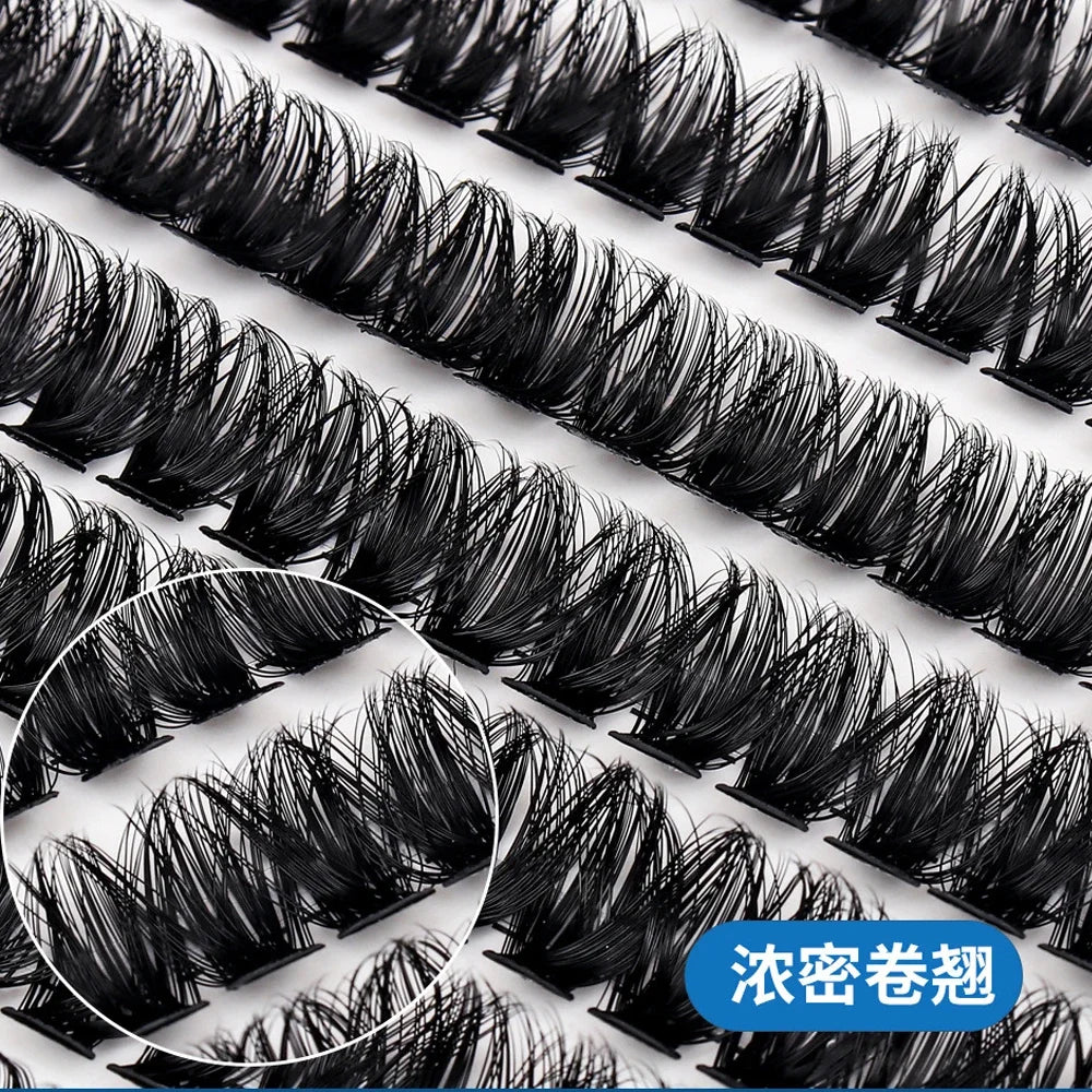 HBZGTLAD 280Pcs 3D Mink Eyelash Clusters Set – Handmade 10D 60D 80D Natural Style False Eyelashes Extension Bundle Pack