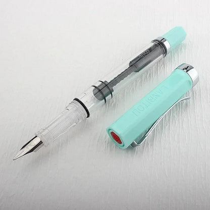 3059 Piston Fountain Pen – High-Quality Transparent Resin with EF/F Nib (0.38/0.5mm) for Business & Gift