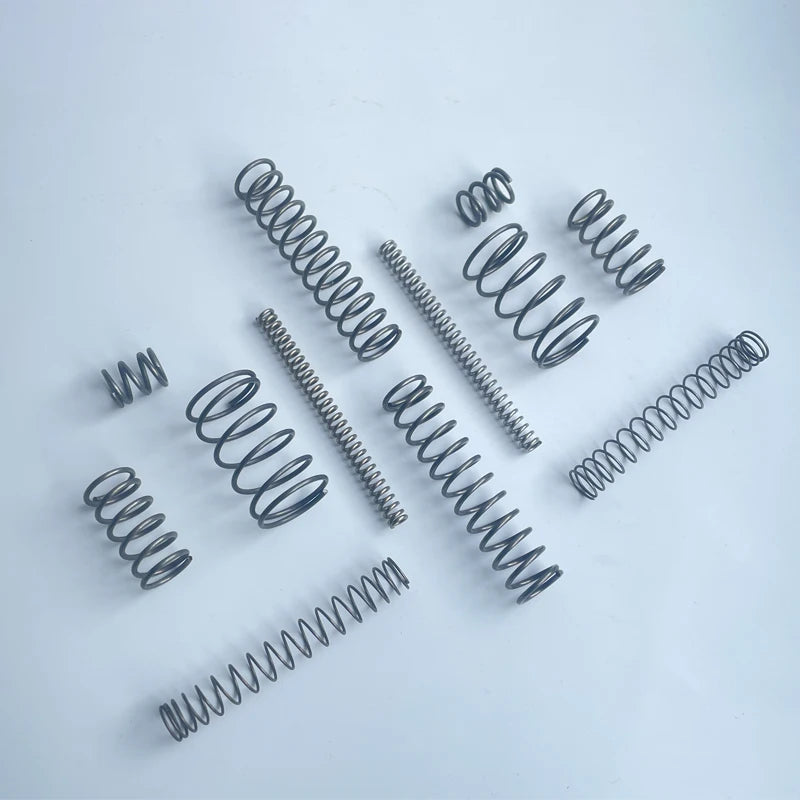 0.5mm/0.6mm/0.7mm Micro Compression Springs – Spring Steel Wire, 4–11mm OD & 5–50mm Length, Customizable