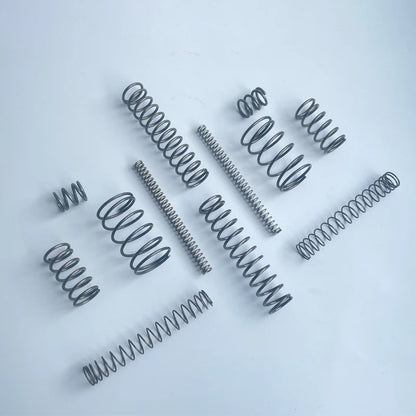 0.5mm/0.6mm/0.7mm Micro Compression Springs – Spring Steel Wire, 4–11mm OD & 5–50mm Length, Customizable