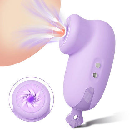 Mini Clitoral Suction Vibrator - Compact Rechargeable Intimate Massager for Adults, Clitoral & Nipple Stimulation