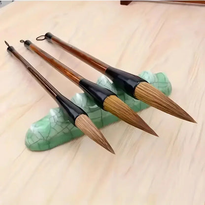 3PCS High-Quality Painting Brush Set – Large, Medium & Small Calligraphy Brushes for Writing & Art Painting Supplies