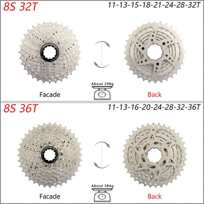 SUNSHINE Bicycle Cassette 8-12 Speed Freewheel - 32T to 52T Sprocket for Shimano/SRAM HG Flywheel