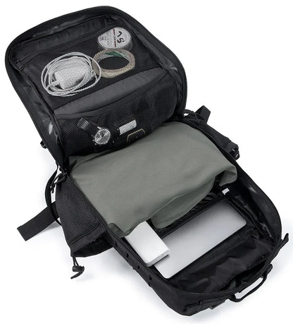 QT&QY 25L/45L Tactical Backpack – Outdoor Survival & Hiking Rucksack for Men & Women, Bug Out Bag with Bottle Holder