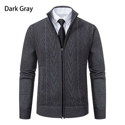 2023 Autumn & Winter Cashmere Padded Sweater Coat - Warm Casual Men’s Knitted Jacket