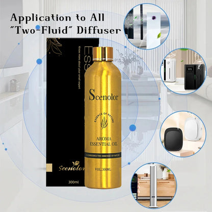 300ml CHXNEL COCQ Aromatherapy Oil Diffuser – Romantic Essential Oil Air Purifier for Home & Car, Perfume Scent Oasis