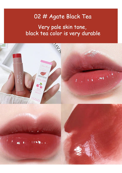Cute Red Tint Lipstick Set – Moisturizing Colored Lip Balm with Anti-Drying & Fade-Resistant Lip Care Cosmetics