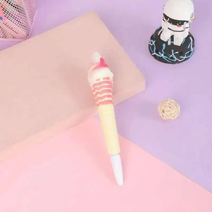 Lytwtw’s Cute Kawaii Soft Gel Pen – Creative Cartoon Stress Relief Pen for School and Office Supplies