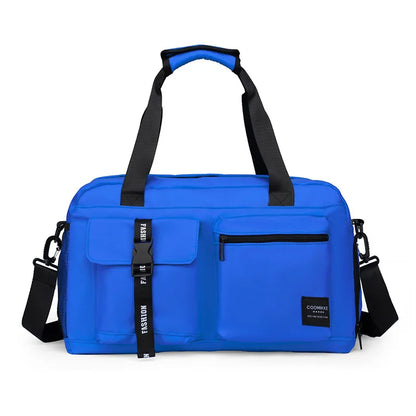 Large Fitness & Sports Duffel Bag – Women’s Gym, Yoga, Swimming Travel Backpack with Dry/Wet Shoes Pocket