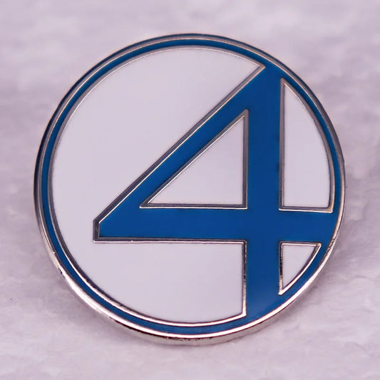 Marvel Fantastic Four Metal Brooch — Handsome Backpack Ornament & Small Gift