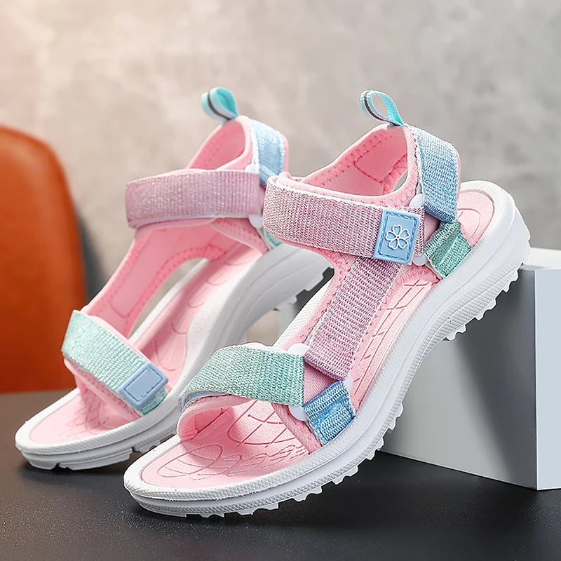 Kids Summer Sport Sandals – Breathable Non-Slip Outdoor Beach Shoes for Boys & Girls | Comfortable Casual Student Footwear for Daily Wear