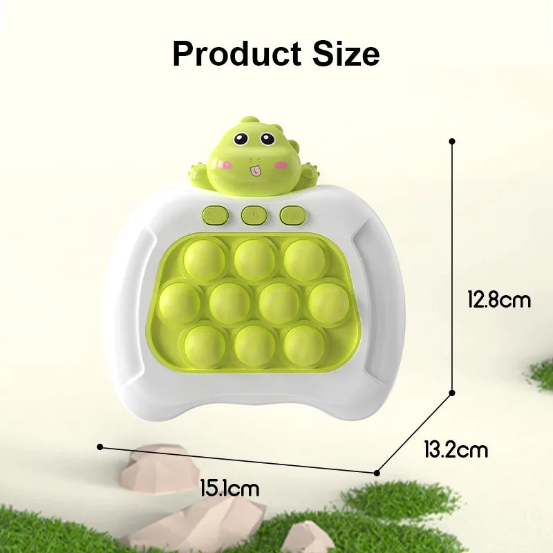 Electronic Pop Light-Up Bubble Game Handle Toy - LED Anti-Stress Fidget Toy for Fun and Stress Relief