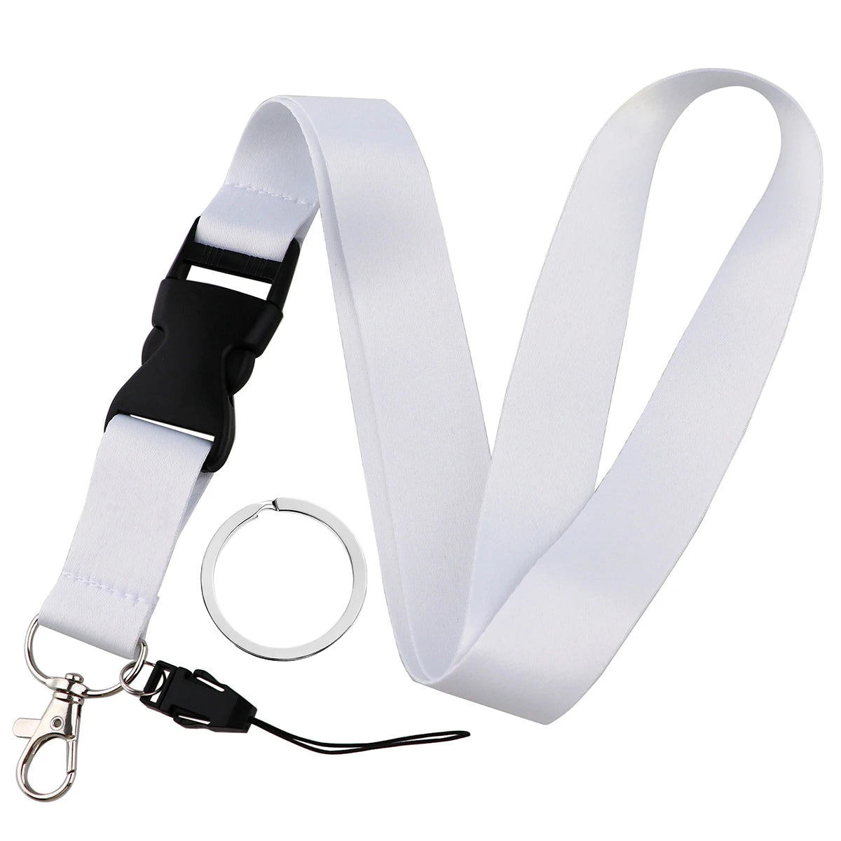 Mobile Phone Lanyard - Solid Color Neck Strap for Phone, ID Card, Keys & Key Ring Accessories