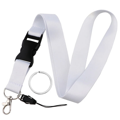 Mobile Phone Lanyard - Solid Color Neck Strap for Phone, ID Card, Keys & Key Ring Accessories